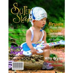 SuperStar Personalized Magazine Cover Print