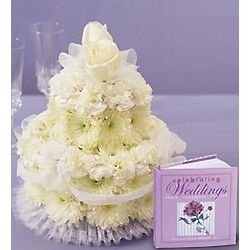 Flower Cake for Wedding with Book