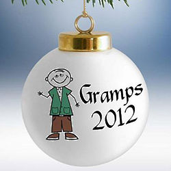 Personalized Gramps Christmas Ornament