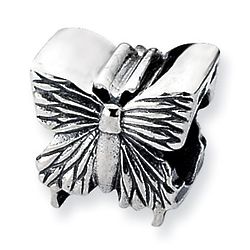 Butterfly Nature Bead in Sterling Silver