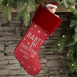 Personalized Baby's 1st Christmas Stocking