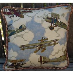 Antique Airplanes Pillow