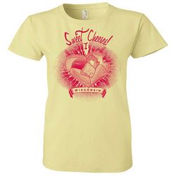 Lady's Wisconsin I Love Sweet Cheeses T-Shirt