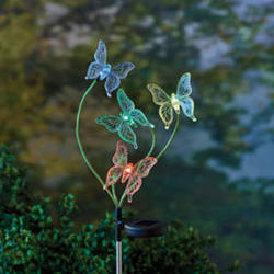 Color Changing Butterfly Garden Stake