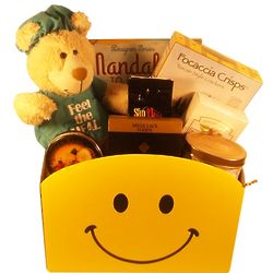 Get Well Smiley Face Adult Gift Box