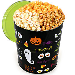 Spooky Eyes 3.5 Gallon Popcorn Gift Tin with People's Choice Mix