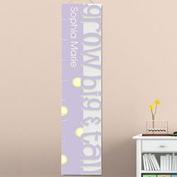 Lavender Grow Big & Tall Personalized Growth Chart