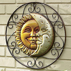 Sun and Moon Face Wall Hanging