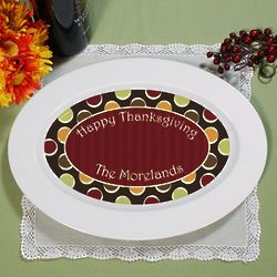 Personalized Fall Serving Platter