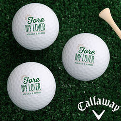 Personalized For My Sweetheart Romantic Golf Ball Set