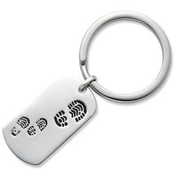 Daddy Footsteps Key Chain
