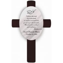 Personalized I Tell You the Truth Confirmation Cross