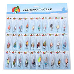 30 Metal Fishing Lures, Spinners, and Baits