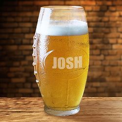 Personalized Football Glass Tumbler