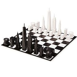New York City Skyline Chess Board