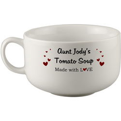 Made with Love Personalized Soup Bowl