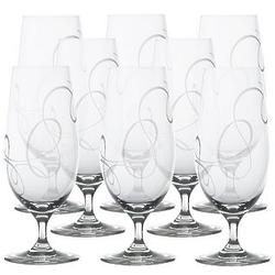 8 Love Story Crystal Iced Beverage Glasses
