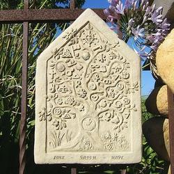 Cast-Stone One Earth Tablet Wall Hanging