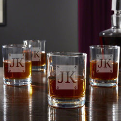 4 Personalized Screws and Scotch Cocktail Glasses
