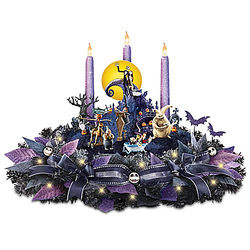 Disney Nightmare Before Christmas Floral Centerpiece with Lights