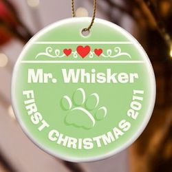 Personalized Kitty Ornament