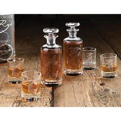 Sporting Bird Mini Decanter with Glasses
