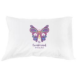 Be Transformed Romans 12:2 Butterfly Pillowcase
