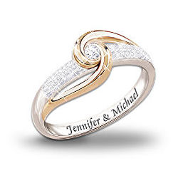 Lover's Knot Personalized Diamond Ring