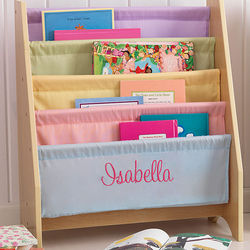 Pastel Little Reader's Personalized Sling Bookcase