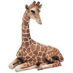 Original Size Handpainted Giraffe Sculpture