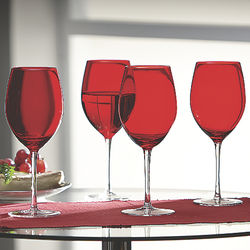 Crimson Wine Glasses