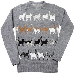 Woven Cat Sweater