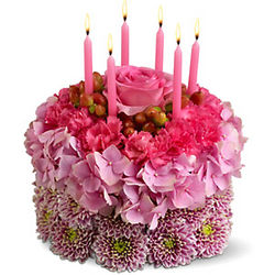Birthday Flowers Cake