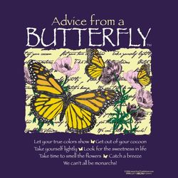 Advice from a Butterfly Ladies T-Shirt