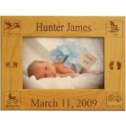 Birth Announcement Personalized Wooden Frame