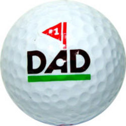 Number 1 Dad Golf Ball