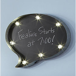 Lighted Quote Bubble Chalkboard
