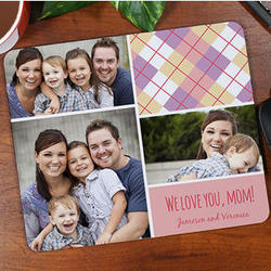 Personalized Mom Photo Collage Mouse Pad