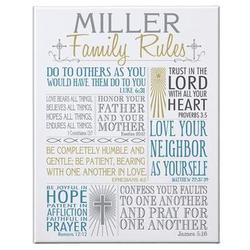 Personalized Rules of Faith Canvas Art