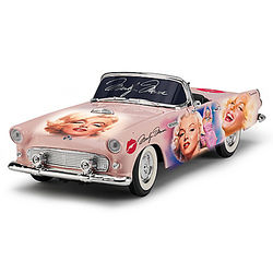 Marilyn Monroe Perfect in Pink 1955 Ford Thunderbird Sculpture