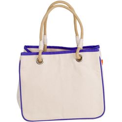 Violet Accented Rope Tote