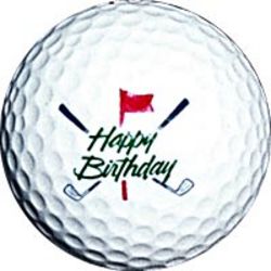 Happy Birthday Golf Ball