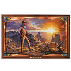 John Wayne True Spirit of the West Illuminated Panoramic Print
