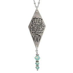 Kites Rise Highest Against the Wind Necklace