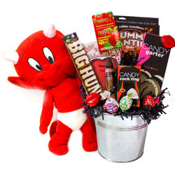Naughty Little Devil Valentine Candy Gift Pail