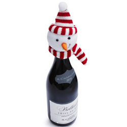 Snowman Wine Bottle Topper