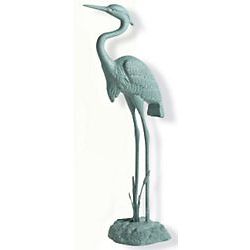 Aluminum Heron Garden Statue