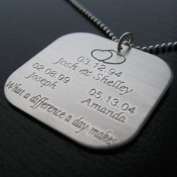 Personalized What a Difference a Day Makes Necklace