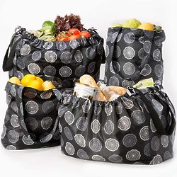 5 Sachi Market Tote Reusable Shopping Bags