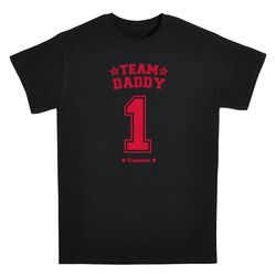 Personalized His Team T-Shirt in Black